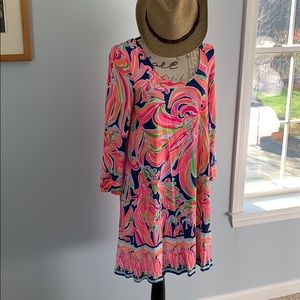 Lilly Pulitzer Emma Dress in Resort Navy